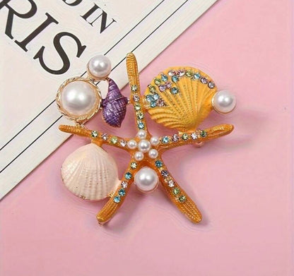 Zinc brooch