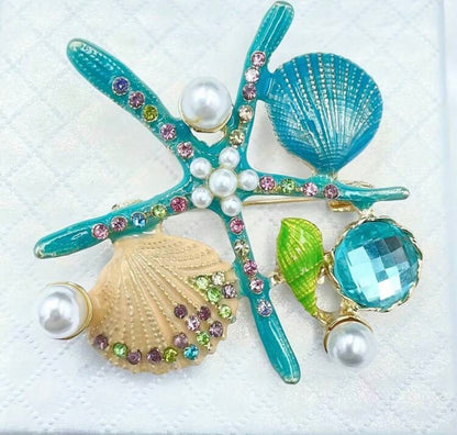 Zinc brooch